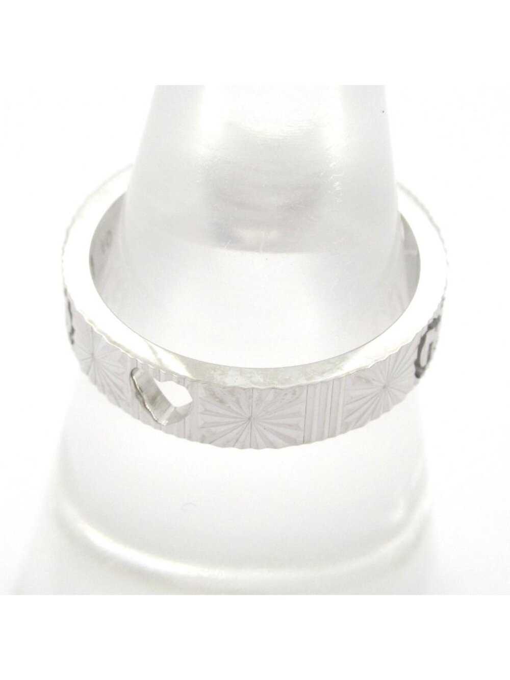 ★SOLD★ Gucci Ring Icon 18k White Gold - Picture 4 of 9